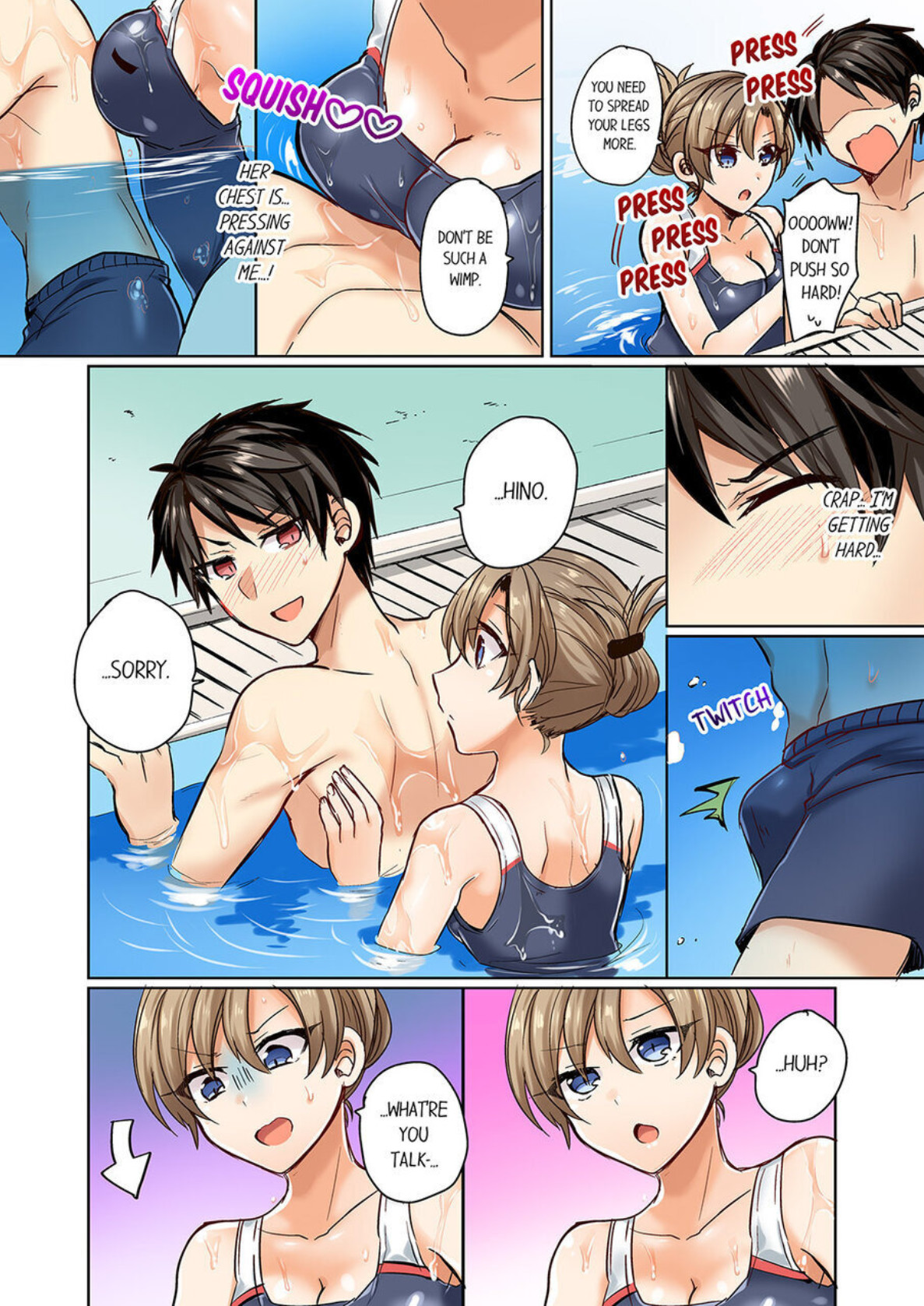 Hentai Manga Comic-My Swimsuit Slipped... And it went in!? A Mixed Synchronized Swimming Club with More Than Just Nip Slips in Store! ~ 1-Read-19